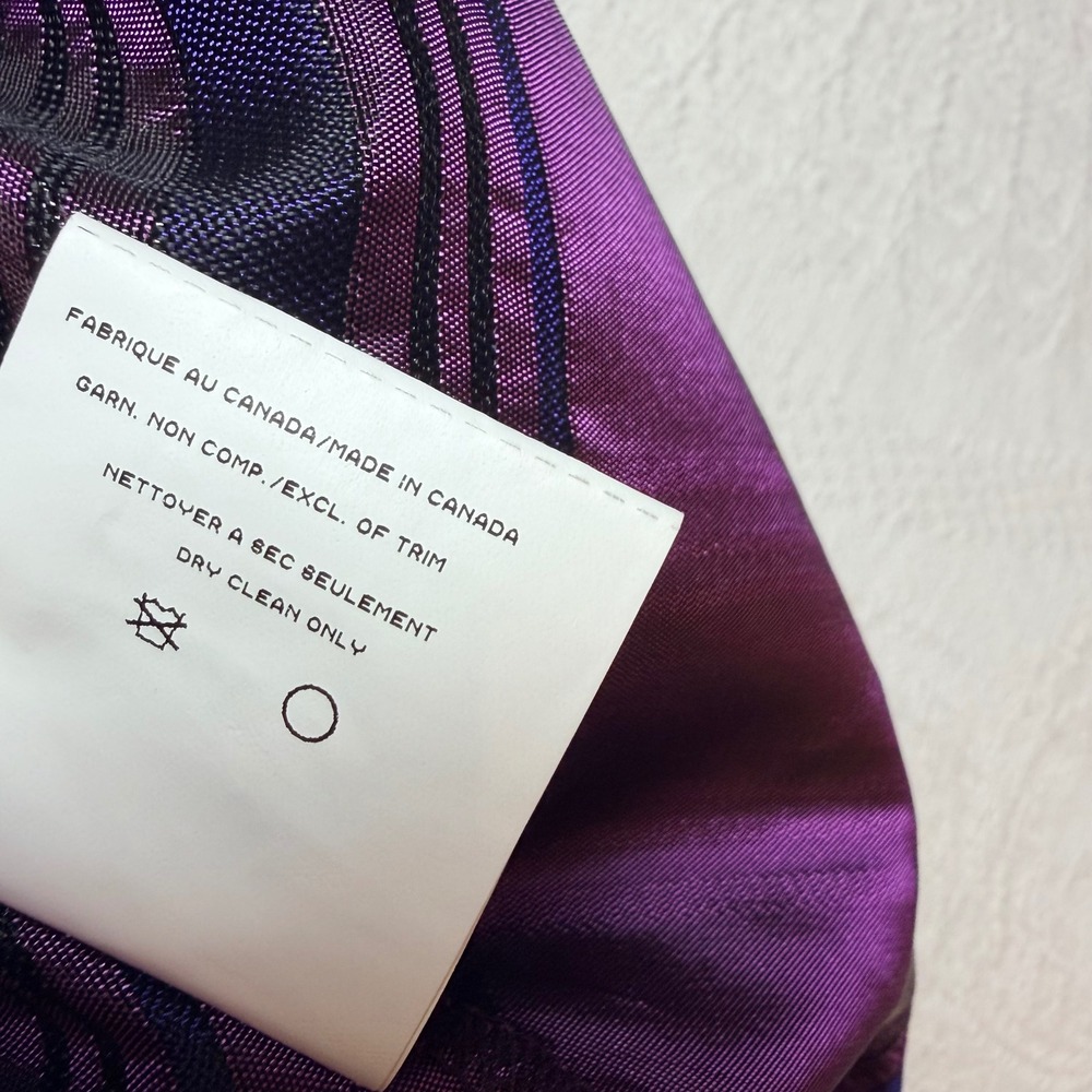 JS Boutique Purple Plaid Metallic Maxi Skirt Size 12 A-Line Formal Holiday - Picture 10 of 11